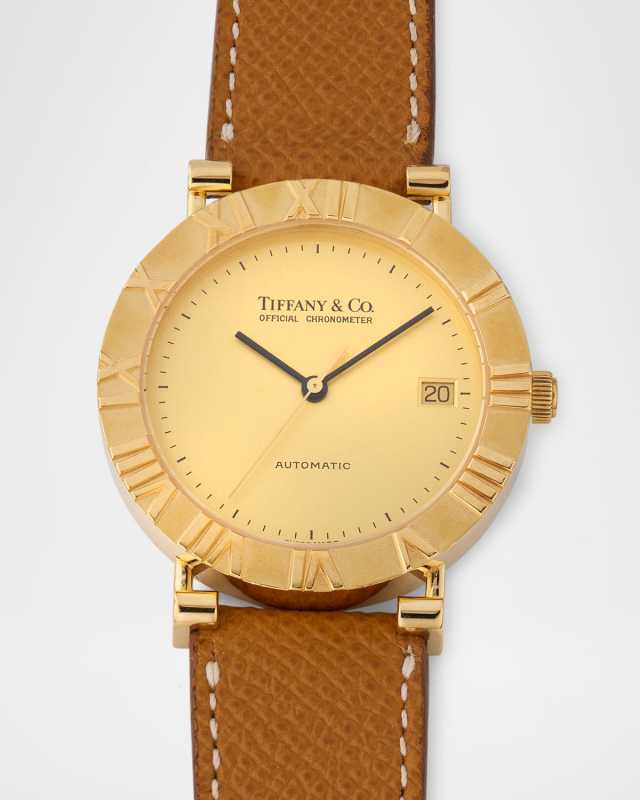 Tiffany & Co. 18K Yellow Gold Atlas 36mm Vintage 1990s Watch